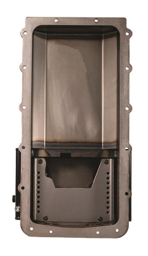 Moroso Ford 5.0 Coyote (w/Front Sump) Road Race Baffled Wet Sump 7qt 6.25in Steel Oil Pan thumbnail 4