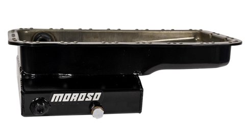 Moroso Acura/Honda 1.6L B16A3 Road Race Baffled Wet Sump 5.5qt 6in Steel Oil Pan thumbnail 1