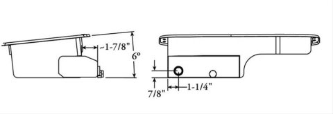 Moroso Acura/Honda 1.6L B16A3 Road Race Baffled Wet Sump 5.5qt 6in Steel Oil Pan thumbnail 3