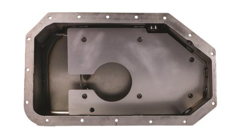 Moroso Acura/Honda K Series Swap Road Race Baffled Extra Capacity 5.5in Steel Oil Pan thumbnail 1