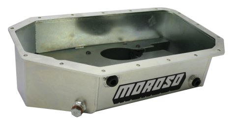 Moroso Acura/Honda K Series Swap Road Race Baffled Extra Capacity 5.5in Steel Oil Pan thumbnail 7