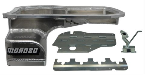 Moroso Mitsubishi Evo 7/8/9 (w/Lower Intercooler Pipe) Road Race Baffled Wet Sump 6.5qt Alum Oil Pan thumbnail 5