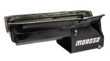 Moroso Pre-80 Chevrolet SBC/Dart Little M Power Pouch Wet Sump 7qt 8.25in Steel Oil Pan - Black thumbnail 1