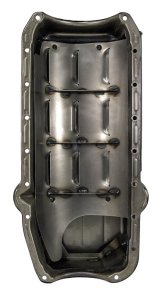 Moroso Pre-80 Chevrolet SBC/Dart Little M Power Pouch Wet Sump 7qt 8.25in Steel Oil Pan - Black thumbnail 4