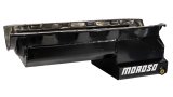 Moroso Chevrolet Big Block Mark IV Drag Race Baffled Power Pouch Wet Sump 6-7qt 8in Steel Oil Pan thumbnail 7