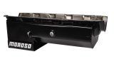 Moroso Chevrolet Big Block Mark IV Drag Race Baffled Power Pouch Wet Sump 7qt 8in Steel Oil Pan thumbnail 1