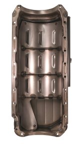 Moroso Chevrolet Big Block Mark IV Drag Race Baffled Power Pouch Wet Sump 7qt 8in Steel Oil Pan thumbnail 4