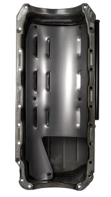 Moroso Chevrolet Big Block Mark IV Drag Race Baffled Power Pouch Wet Sump 6-7qt 8in Steel Oil Pan thumbnail 5
