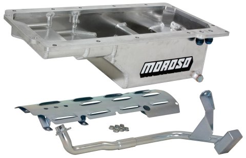 Moroso GM LS/93-02 F-Body (w/-10An Fitting) Deep Drag Race Baffled Wet Sump 6qt 9in Aluminum Oil Pan
