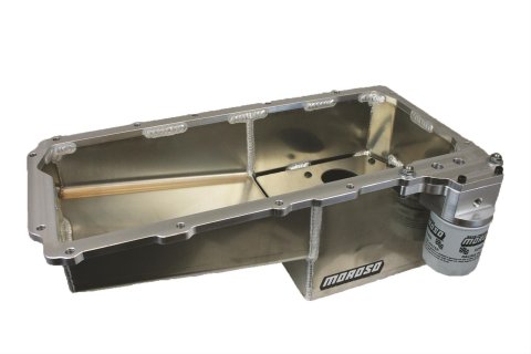Moroso GM LS/16-Up COPO Camaro (w/Rear Sump) Drag Race Baffled Wet Sump 7qt 7.5in Aluminum Oil Pan