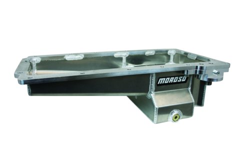Moroso GM LS Swap (w/Spin-On Oil Filter Adapter) Road Race Baffled Wet Sump 7qt 6in Aluminum Oil Pan thumbnail 4
