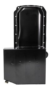 Moroso Pre-85 Chevrolet Small Block (w/Passenger Side Dipstick) Wet Sump 7qt 8in Steel Oil Pan - Blk thumbnail 4