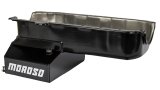 Moroso Pre-85 Chevrolet Small Block (w/Passenger Side Dipstick) Wet Sump 7qt 8in Steel Oil Pan - Blk thumbnail 7