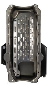 Moroso Pre-85 Chevrolet Small Block (w/Passenger Side Dipstick) Wet Sump 6qt 6.5in Steel Oil Pan thumbnail 4