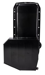 Moroso Pre-80 Chevrolet SBC (w/Driver Side Dipstick) Wet Sump 7qt 7.5in Steel Oil Pan - Black thumbnail 9