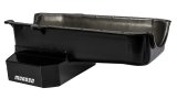Moroso 86-Up Chevrolet Small Block (w/1 Pc Rear Main Seal) Wet Sump 7qt 7.5in Steel Oil Pan - Black thumbnail 2