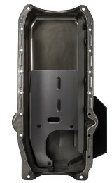 Moroso 86-Up Chevrolet Small Block (w/1 Pc Rear Main Seal) Wet Sump 7qt 7.5in Steel Oil Pan - Black thumbnail 4