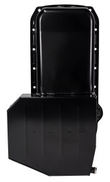 Moroso 86-Up Chevrolet Small Block (w/1 Pc Rear Main Seal) Wet Sump 7qt 7.5in Steel Oil Pan - Black thumbnail 5