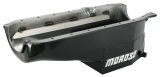 Moroso 86-Up Chevrolet Small Block (w/1 Pc Rear Main Seal) Wet Sump 7qt 7.5in Steel Oil Pan - Black thumbnail 6