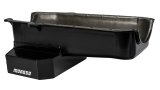 Moroso 86-Up Chevrolet Small Block (w/1 Pc Rear Main Seal) Wet Sump 7qt 7.5in Steel Oil Pan - Black thumbnail 8
