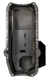 Moroso Pre-80 Chevrolet Small Block (w/1in Inspection Bung) Wet Sump 7qt 7.5in Steel Oil Pan thumbnail 4