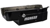 Moroso 86-Up Chevrolet Small Block (w/1in Inspection Bung) Wet Sump 8qt 6.5in Steel Oil Pan thumbnail 1