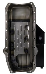 Moroso 86-Up Chevrolet Small Block (w/1in Inspection Bung) Wet Sump 8qt 6.5in Steel Oil Pan thumbnail 4