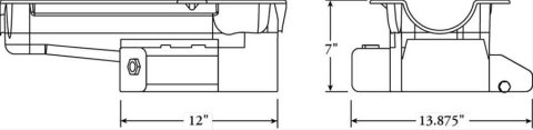 Moroso 86-Up Chevrolet SBC (w/1 Pc Seal & Low Clearance) Wet Sump 7qt 7in Steel Oil Pan - Black thumbnail 3