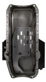 Moroso Pre-80 Chevrolet SBC (w/2 Pc Seal & Low Clearance) Wet Sump 7qt 7in Steel Oil Pan - Black thumbnail 5