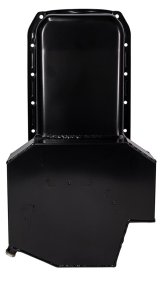 Moroso Pre-80 Chevrolet Small Block (w/2 Pc Seal) Road Race Wet Sump 7qt 7.5in Steel Oil Pan - Black thumbnail 4