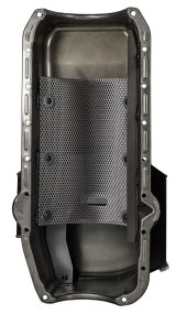 Moroso 80-85 Chevy Small Block/Dart (w/2 Pc Seal) Road Race Wet Sump 7qt 7.5in Steel Oil Pan - Black thumbnail 3