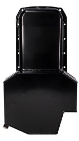 Moroso 80-85 Chevy Small Block/Dart (w/2 Pc Seal) Road Race Wet Sump 7qt 7.5in Steel Oil Pan - Black thumbnail 4