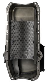 Moroso 80-85 Chevy Small Block/Dart (w/2 Pc Seal) Road Race Wet Sump 7qt 7.5in Steel Oil Pan - Black thumbnail 9