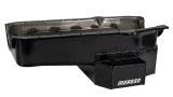 Moroso 86-Up Chevrolet Small Block (w/1 Pc Seal) Road Race Wet Sump 7qt 7.5in Steel Oil Pan - Black thumbnail 1