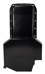 Moroso 86-Up Chevrolet Small Block (w/1 Pc Seal) Road Race Wet Sump 7qt 7.5in Steel Oil Pan - Black thumbnail 4