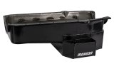 Moroso 86-Up Chevrolet Small Block (w/1 Pc Seal) Road Race Wet Sump 7qt 7.5in Steel Oil Pan - Black thumbnail 7