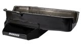 Moroso 80-85 Chevy SBC/Dart (w/2 Pc Seal/Low Clearance) Wet Sump 7qt 7in Steel Oil Pan - Black thumbnail 6
