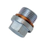 Moroso Oxygen Sensor Plug w/17mm Hex Head - Plated Steel - M18 x 1.5 Thread - Single thumbnail 1
