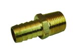 Moroso Straight Fitting - 1/2in NPT to 5/8in Barbed - Brass - Single thumbnail 2