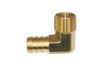 Moroso 90 Degree Fitting - 1/2in NPT to 5/8in Barbed - Brass - Single thumbnail 1