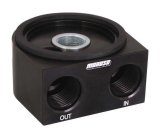 Moroso Universal Oil Filter Adapter - Sandwich - Oil Cooler - 13/16in-16 Thread & 2-5/8in O-Ring thumbnail 3