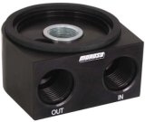 Moroso Universal Oil Filter Adapter - Sandwich - Oil Cooler - 22mm-1.5in Thread & 2-5/8in O-Ring thumbnail 2