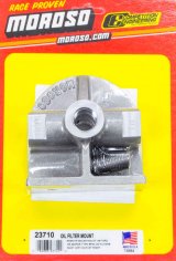 Moroso Ford/Chrysler V8 Oil Filter Adapter - Remote Mount - 3/4in-16 Thread thumbnail 3