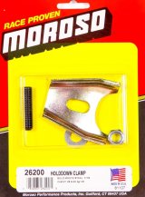 Moroso Chevrolet V8/90 Degree V6 Distributor Hold Down Clamp - Clear Zinc Steel thumbnail 3