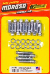 Moroso Chevrolet Big Block Intake Manifold Bolt Kit - (12) 3/8in-16 x 1.25in & (4) 3/8in-16 x 1.75in thumbnail 3
