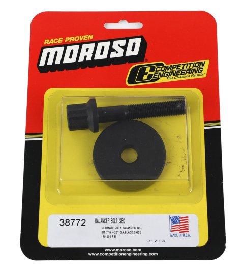 Moroso Chevrolet Small Block Balancer Bolt Kit - Ultimate Duty - 7/16in-20 Thread