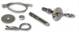 Moroso Oval Track Hood Pin Set - 3/8in Diameter - 3in Pin - Steel - 2 Pack thumbnail 1