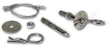 Moroso Oval Track Hood Pin Set - 3/8in Diameter - 3in Pin - Steel - 2 Pack thumbnail 3