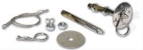 Moroso Chrome Hood Pin Set - 1/2in Diameter - 5in Pin - Steel - 2 Pack thumbnail 2