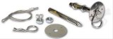 Moroso Chrome Hood Pin Set - 7/16in Diameter - 5in Pin - Steel - 2 Pack thumbnail 1
